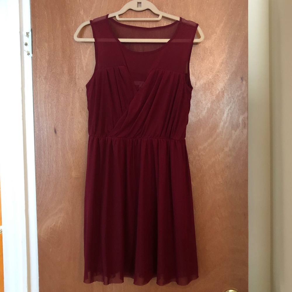 Wine Red - 12 - Party Dress